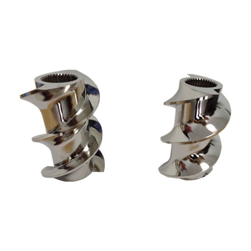 Élément fileté Bloc fileté Bloc de tricotage de granulateur en plastique à double vis Accessoires Bloc de tricotage de maille