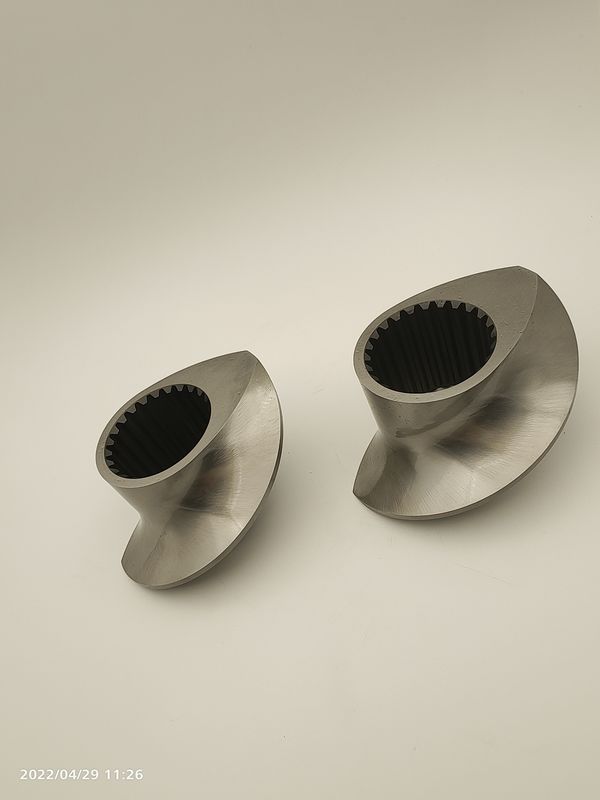 Extrudeuse à double vis Granulateur accessoires en treillis pièces de vis à gaine de 12 mm à 300 mm