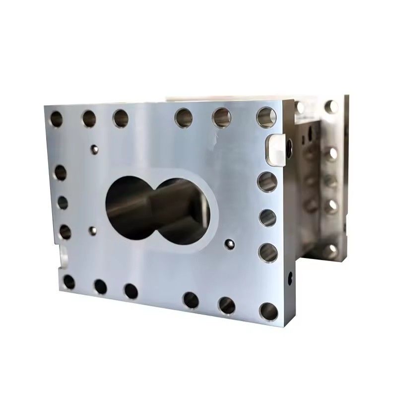 Extrudeuse en plastique à double vis parallèle, résistante à l'usure et à la corrosion, éléments de vis et baril personnalisés