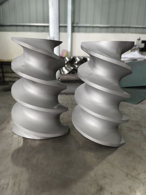 Résistant à l'usure 120 mm de diamètre de trou assemblage vis et fûts pour pièces de rechange d'extrudeuse en plastique professionnel