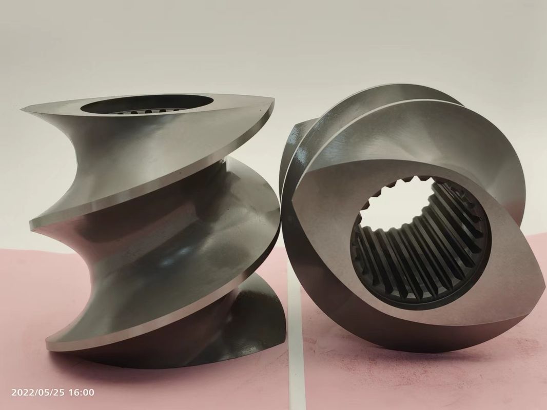 Parties d'extrudeuse à double vis de haute précision pour diamètre central 16-350 mm et plus et tolérances inférieures à 0,05 mm