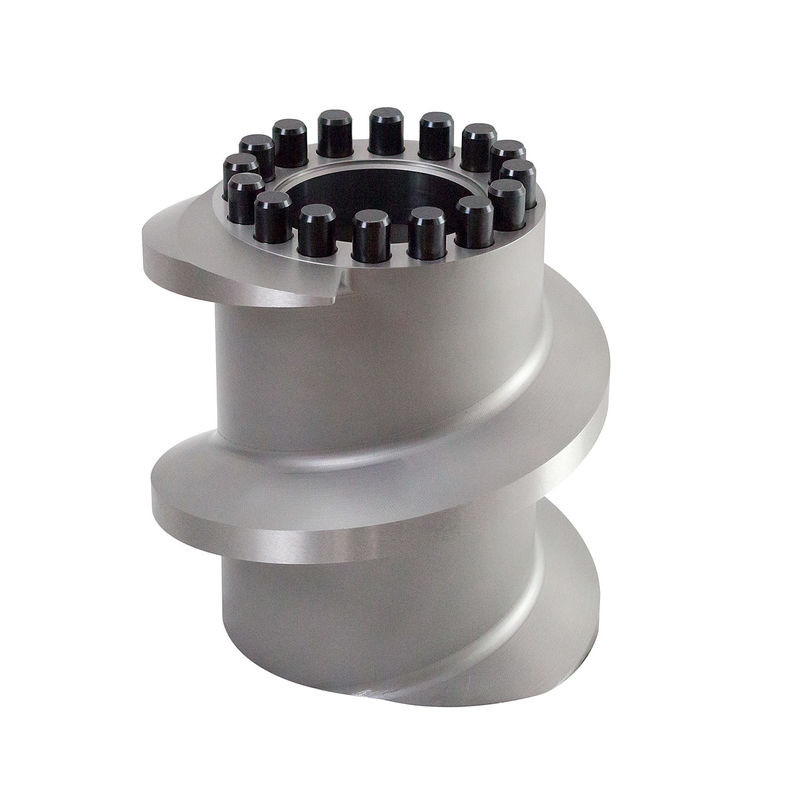 Andritz EX1021 Éléments de vis pour la machine de soufflage de nourriture pour animaux de compagnie Taille personnalisée et couleur métallique