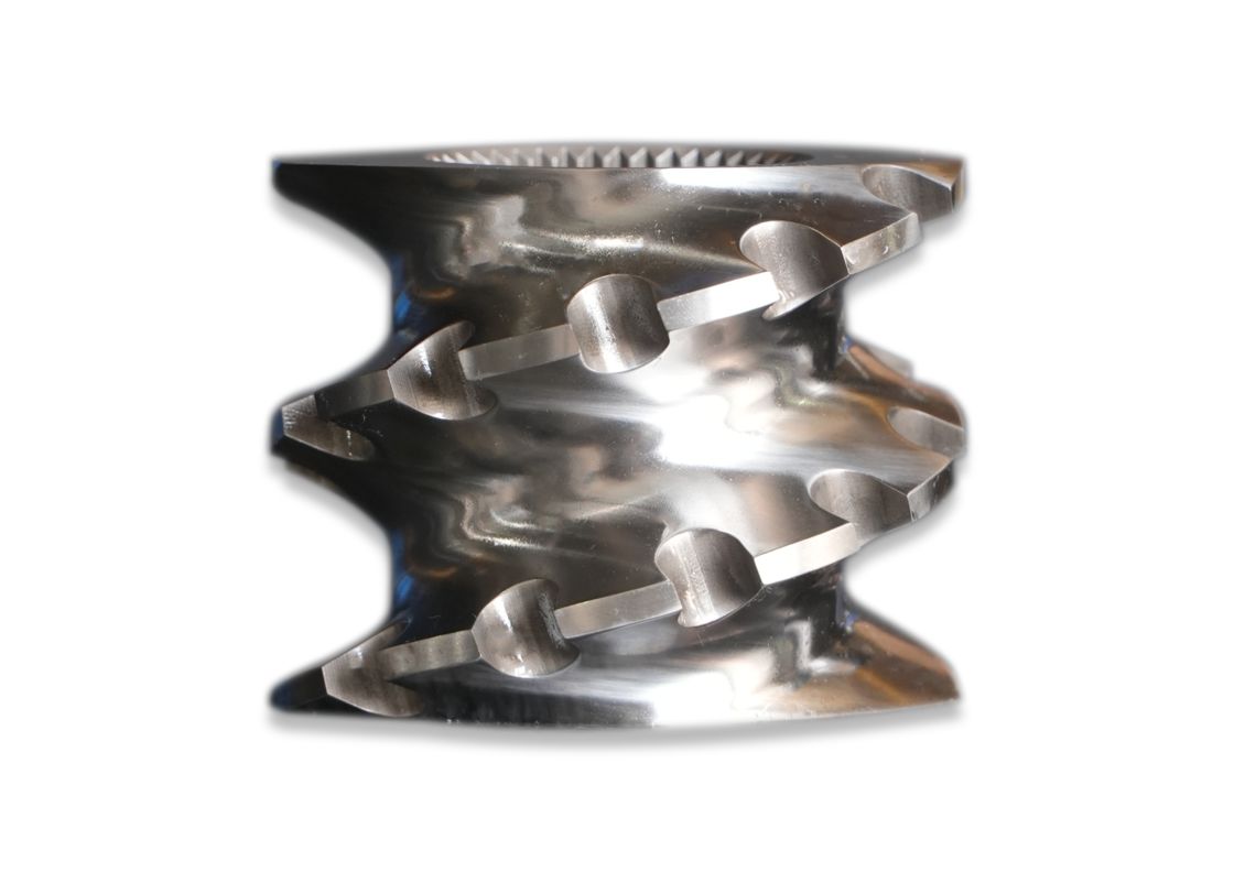 Élément de vis sur mesure pour diamètre central 65/75/85/95/110/120/135/mm, matériau personnalisé, pour pièces de machine d'extrudeuse