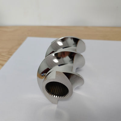Élément de vis de mélange et élément de vis de transport pour machine à extruder à deux vis