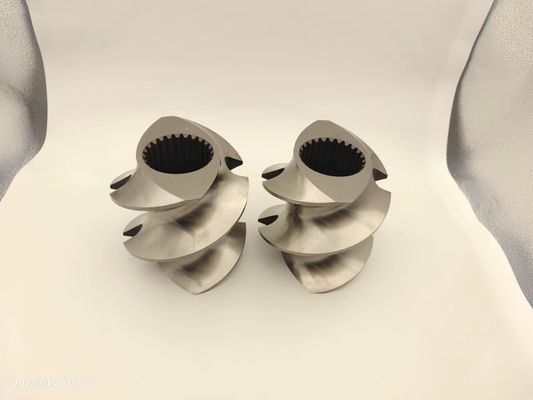 Extrudeuse à double vis Granulateur accessoires en treillis élément de vis à coque de 12 mm à 300 mm