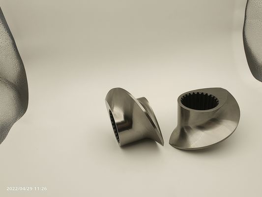 Extrudeuse à double vis Granulateur accessoires en treillis élément de vis à coque de 12 mm à 300 mm
