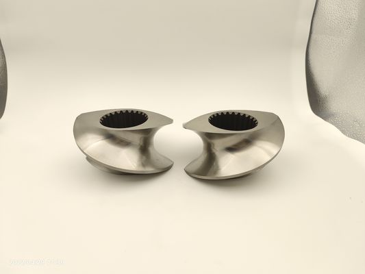 Élément fileté Bloc fileté Bloc de tricotage de granulateur en plastique à double vis Accessoires Bloc de tricotage de maille