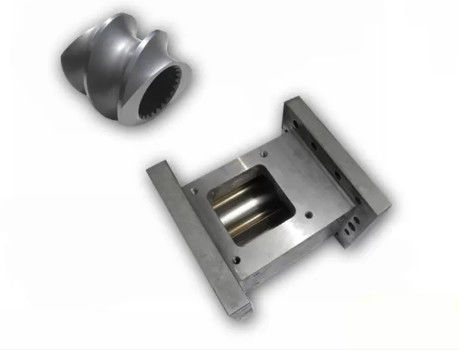 75 mm vis et barils pour l'assemblage de couleurs métalliques pour les extrudeuses de nourriture pour poissons Pièces de rechange à base de Cr12MOV