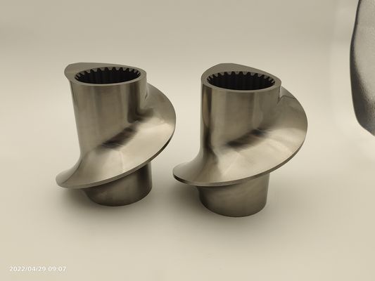 OD 50,5 mm Extrudeur à camel à couleur métallique Éléments de vis pour machine en plastique
