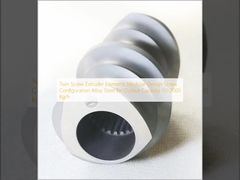 Éléments d'extrudeuse à double vis Conception modulaire Configuration de vis Acier allié pour une capacité de production de 50-2000 Kg/h